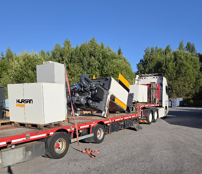 Hürsan Hydraulpress Olsons Maskinservice leverans Kriminalvården